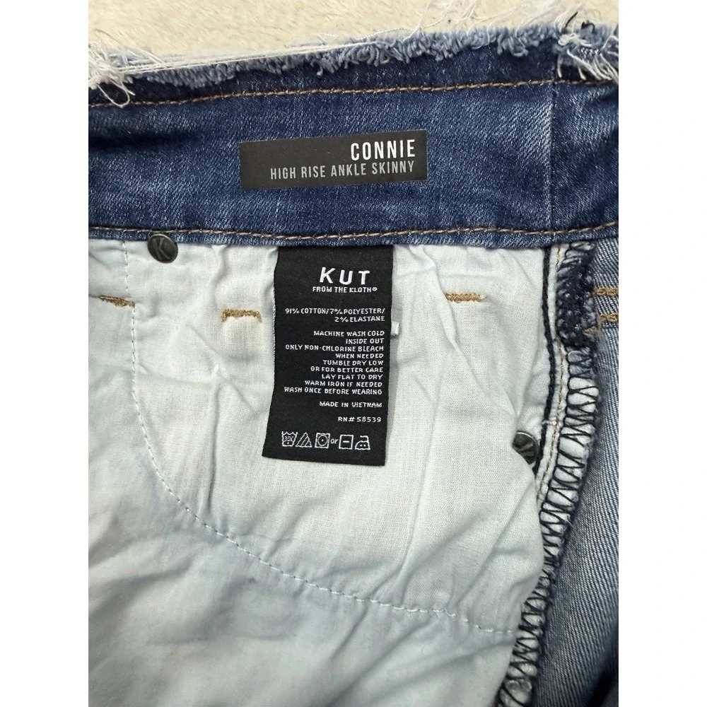 Kut From The‎ Kloth Connie Women's Size 6 High Rise Fab Ab Ankle Skinny